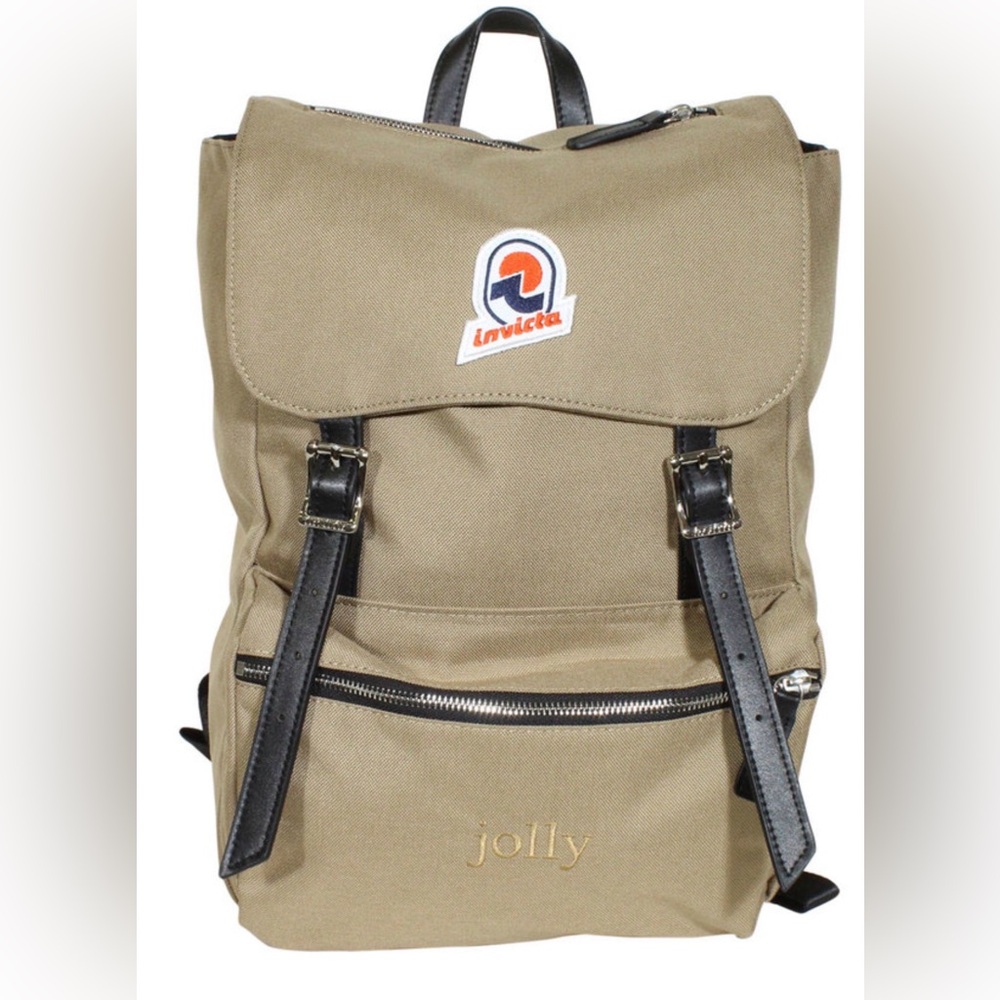 Invicta Jolly Plain Heritage Backpack Tan NWT